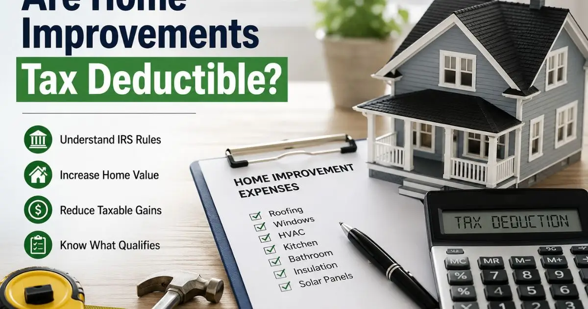 Are Home Improvements Tax Deductible